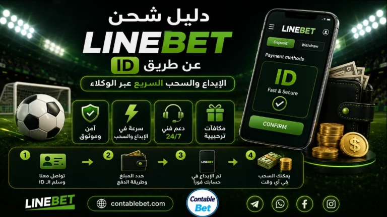 دليل شحن Linebet عن طريق ID | الإيداع والسحب السريع عبر الوكلاء